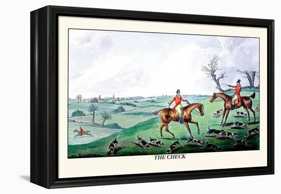 Fox Hunters and Hounds in an Open Field-Henry Thomas Alken-Framed Stretched Canvas