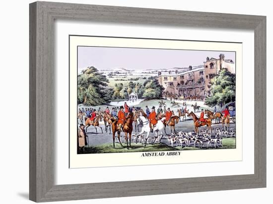 Fox Hunters Gather at Amstead Abbey-Henry Thomas Alken-Framed Art Print