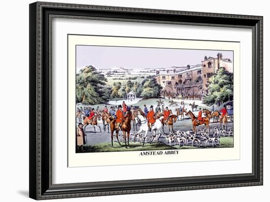 Fox Hunters Gather at Amstead Abbey-Henry Thomas Alken-Framed Art Print