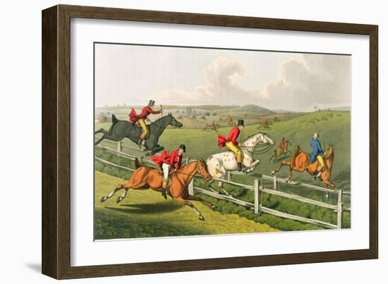 Fox Hunting, aquatinted by I. Clark, pub. by Thomas McLean, 1820-Henry Thomas Alken-Framed Giclee Print