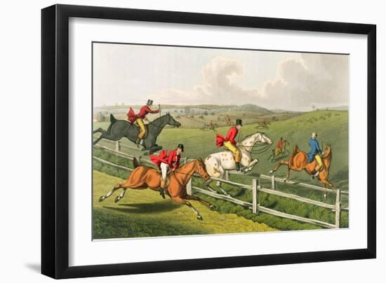 Fox Hunting, aquatinted by I. Clark, pub. by Thomas McLean, 1820-Henry Thomas Alken-Framed Giclee Print