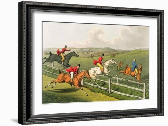 Fox Hunting, aquatinted by I. Clark, pub. by Thomas McLean, 1820-Henry Thomas Alken-Framed Giclee Print