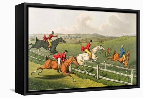 Fox Hunting, aquatinted by I. Clark, pub. by Thomas McLean, 1820-Henry Thomas Alken-Framed Premier Image Canvas