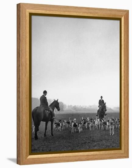 Fox Hunting, England-Mark Kauffman-Framed Premier Image Canvas