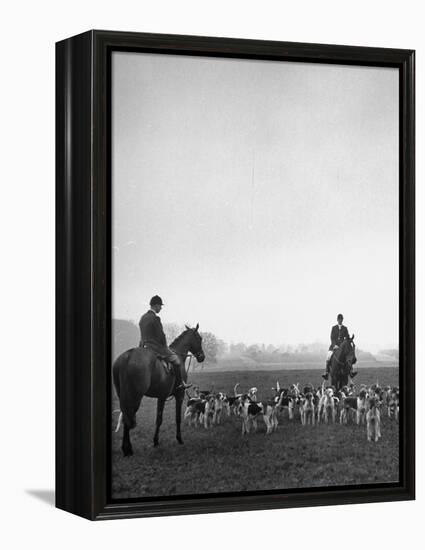 Fox Hunting, England-Mark Kauffman-Framed Premier Image Canvas