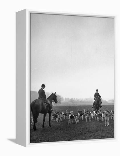 Fox Hunting, England-Mark Kauffman-Framed Premier Image Canvas