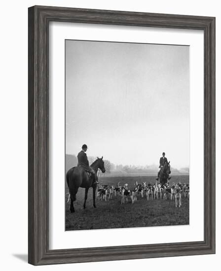 Fox Hunting, England-Mark Kauffman-Framed Photographic Print