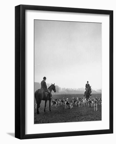 Fox Hunting, England-Mark Kauffman-Framed Photographic Print