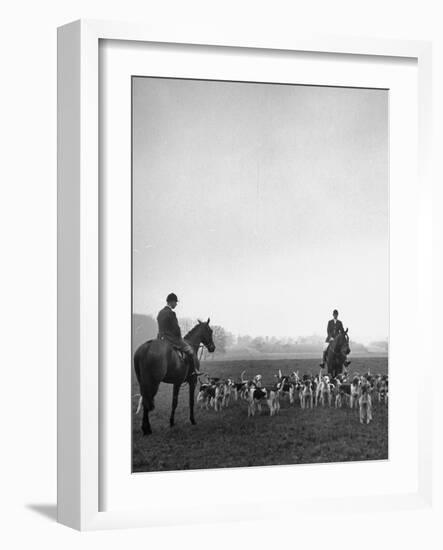 Fox Hunting, England-Mark Kauffman-Framed Photographic Print