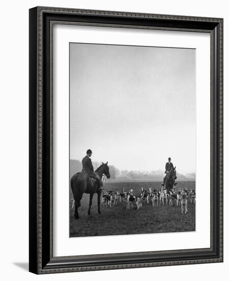 Fox Hunting, England-Mark Kauffman-Framed Photographic Print