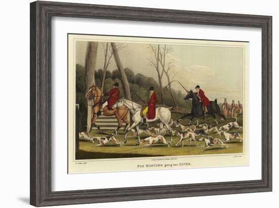 Fox Hunting Going into Cover-Henry Thomas Alken-Framed Giclee Print