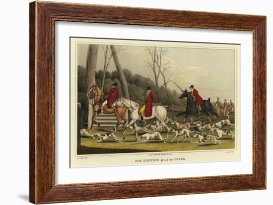 Fox Hunting Going into Cover-Henry Thomas Alken-Framed Giclee Print