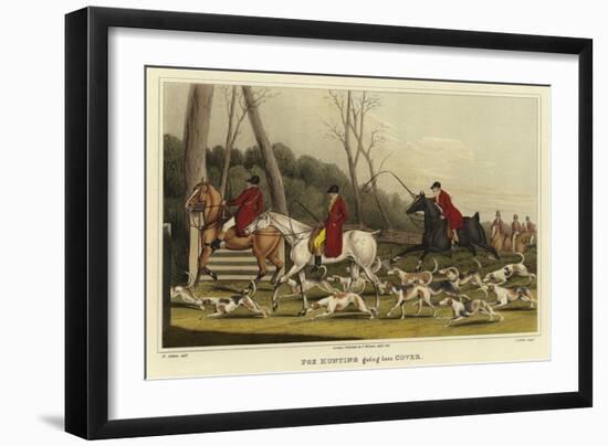 Fox Hunting Going into Cover-Henry Thomas Alken-Framed Giclee Print