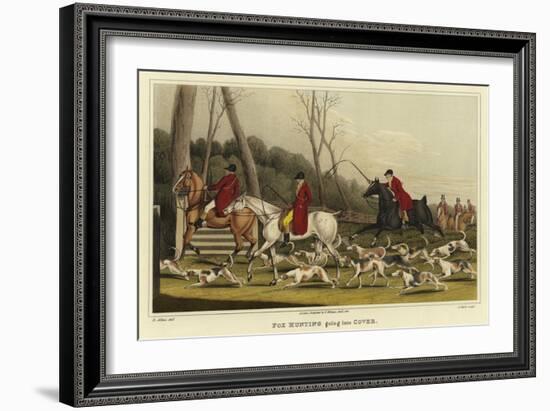 Fox Hunting Going into Cover-Henry Thomas Alken-Framed Giclee Print