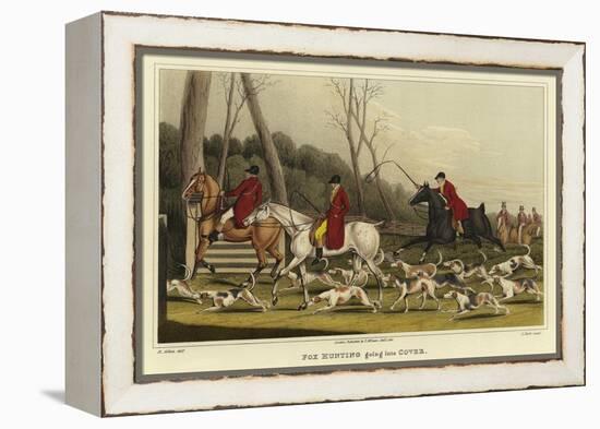 Fox Hunting Going into Cover-Henry Thomas Alken-Framed Premier Image Canvas