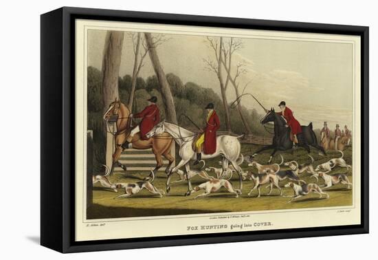 Fox Hunting Going into Cover-Henry Thomas Alken-Framed Premier Image Canvas