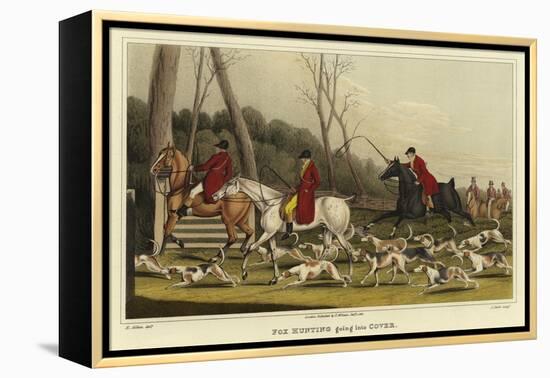 Fox Hunting Going into Cover-Henry Thomas Alken-Framed Premier Image Canvas