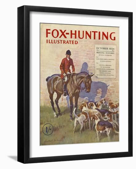 Fox-Hunting Illustrated, Fox Hunting Cruel Sports Magazine, UK, 1934-null-Framed Giclee Print