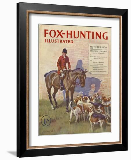 Fox-Hunting Illustrated, Fox Hunting Cruel Sports Magazine, UK, 1934-null-Framed Giclee Print