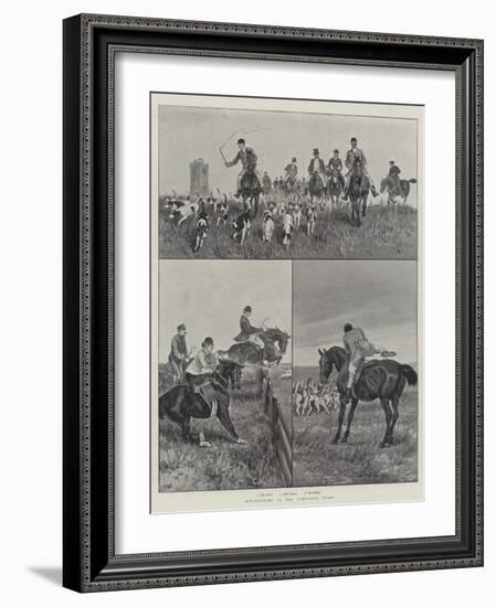 Fox-Hunting in the Campagna, Rome-Richard Caton Woodville II-Framed Giclee Print