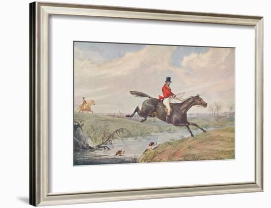 Fox Hunting: Leaping the Brook, 1906-Henry Thomas Alken-Framed Giclee Print