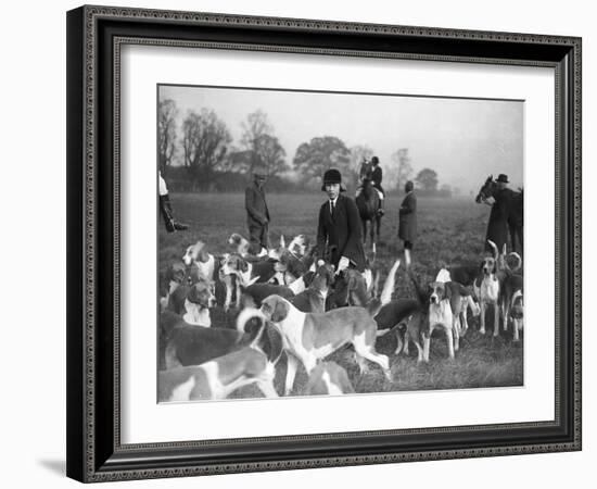 Fox Hunting Meet 1930S-null-Framed Photographic Print