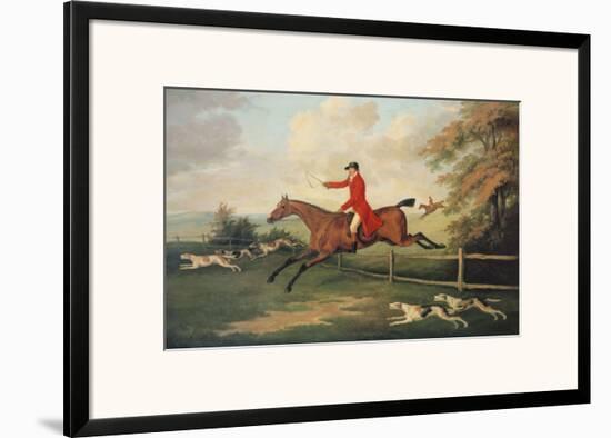 Fox Hunting Scene-J.N. Sartorius-Framed Art Print