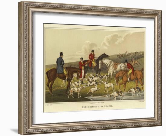 Fox Hunting, the Death-Henry Thomas Alken-Framed Giclee Print