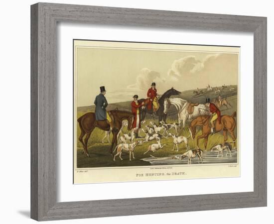 Fox Hunting, the Death-Henry Thomas Alken-Framed Giclee Print