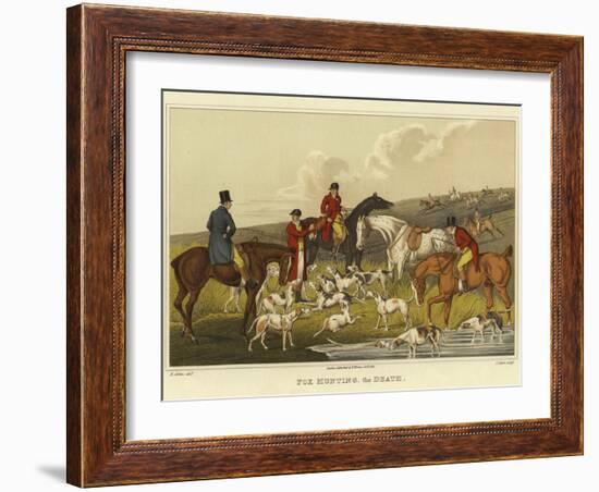 Fox Hunting, the Death-Henry Thomas Alken-Framed Giclee Print