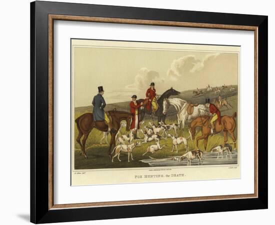 Fox Hunting, the Death-Henry Thomas Alken-Framed Giclee Print