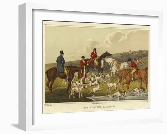 Fox Hunting, the Death-Henry Thomas Alken-Framed Giclee Print