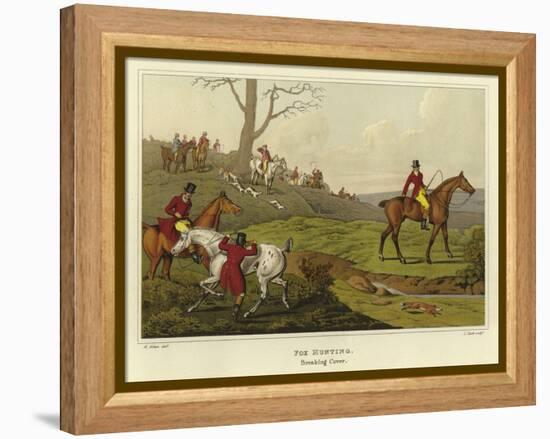 Fox Hunting-Henry Thomas Alken-Framed Premier Image Canvas