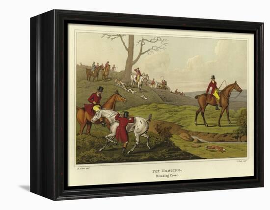 Fox Hunting-Henry Thomas Alken-Framed Premier Image Canvas