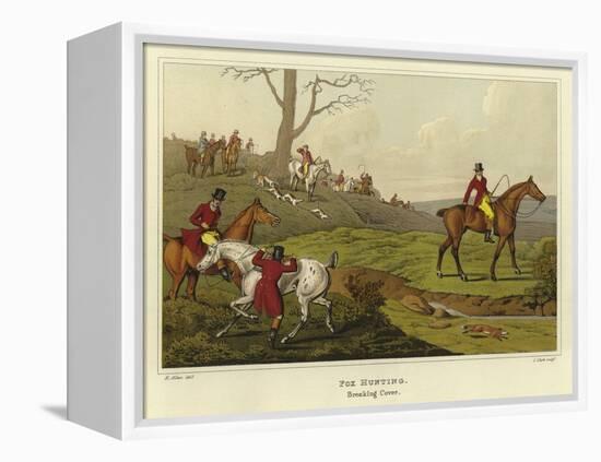 Fox Hunting-Henry Thomas Alken-Framed Premier Image Canvas