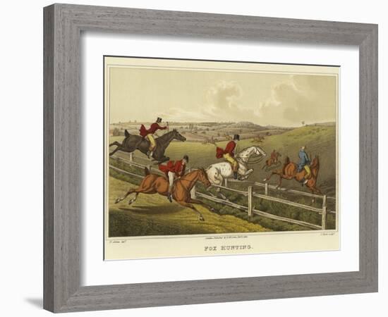 Fox Hunting-Henry Thomas Alken-Framed Giclee Print