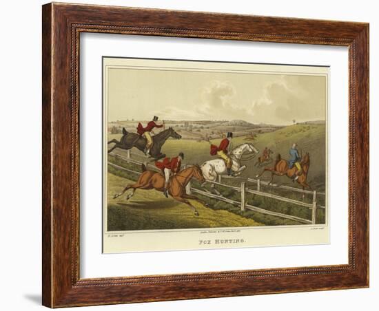 Fox Hunting-Henry Thomas Alken-Framed Giclee Print