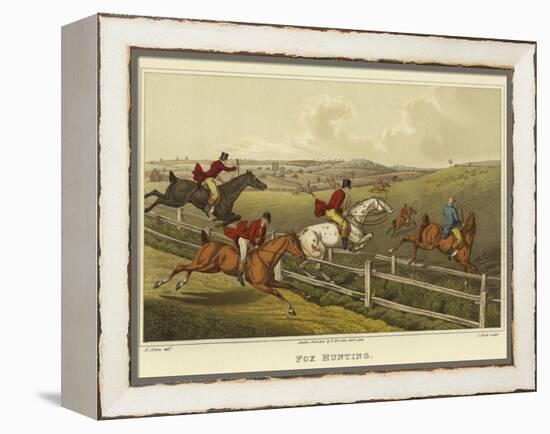 Fox Hunting-Henry Thomas Alken-Framed Premier Image Canvas