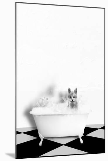 Fox In Bath-Leah Straatsma-Mounted Art Print