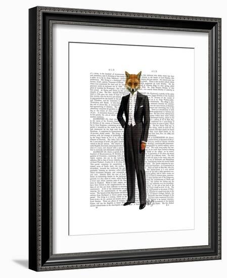 Fox in Evening Suit Full-Fab Funky-Framed Premium Giclee Print