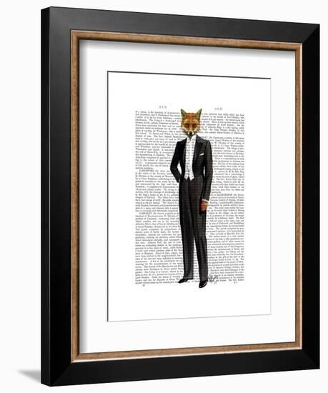 Fox in Evening Suit Full-Fab Funky-Framed Art Print