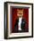 Fox in Evening Suit Portrait-Fab Funky-Framed Premium Giclee Print