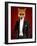 Fox in Evening Suit Portrait-Fab Funky-Framed Art Print