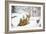 Fox in Garden Snow-null-Framed Photographic Print