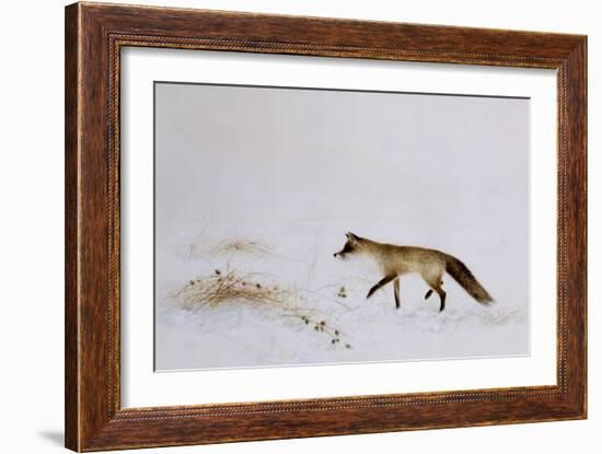 Fox in Snow-Jane Neville-Framed Giclee Print