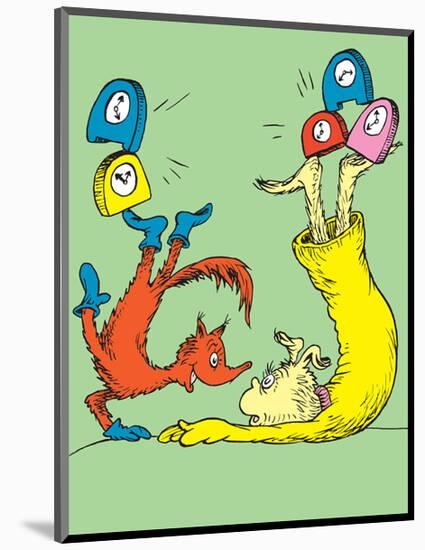 Fox in Socks (on green)-Theodor (Dr. Seuss) Geisel-Mounted Art Print