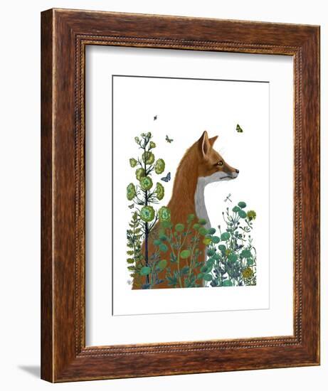 Fox In the Garden-Fab Funky-Framed Art Print