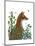 Fox In the Garden-Fab Funky-Mounted Art Print