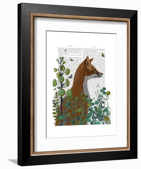 Fox In the Garden-Fab Funky-Framed Art Print