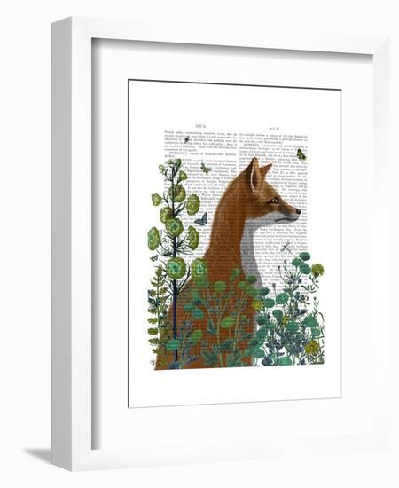 Fox In the Garden-Fab Funky-Framed Art Print